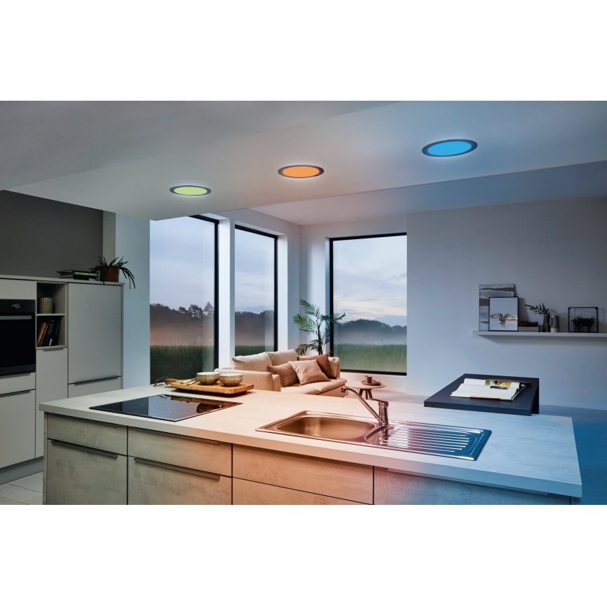 Eglo 33317 - LED RGBW prigušiva ugradna svetiljka FUEVA-C LED/15,6W/230V 2700-6500K prečnik 22,5 cm