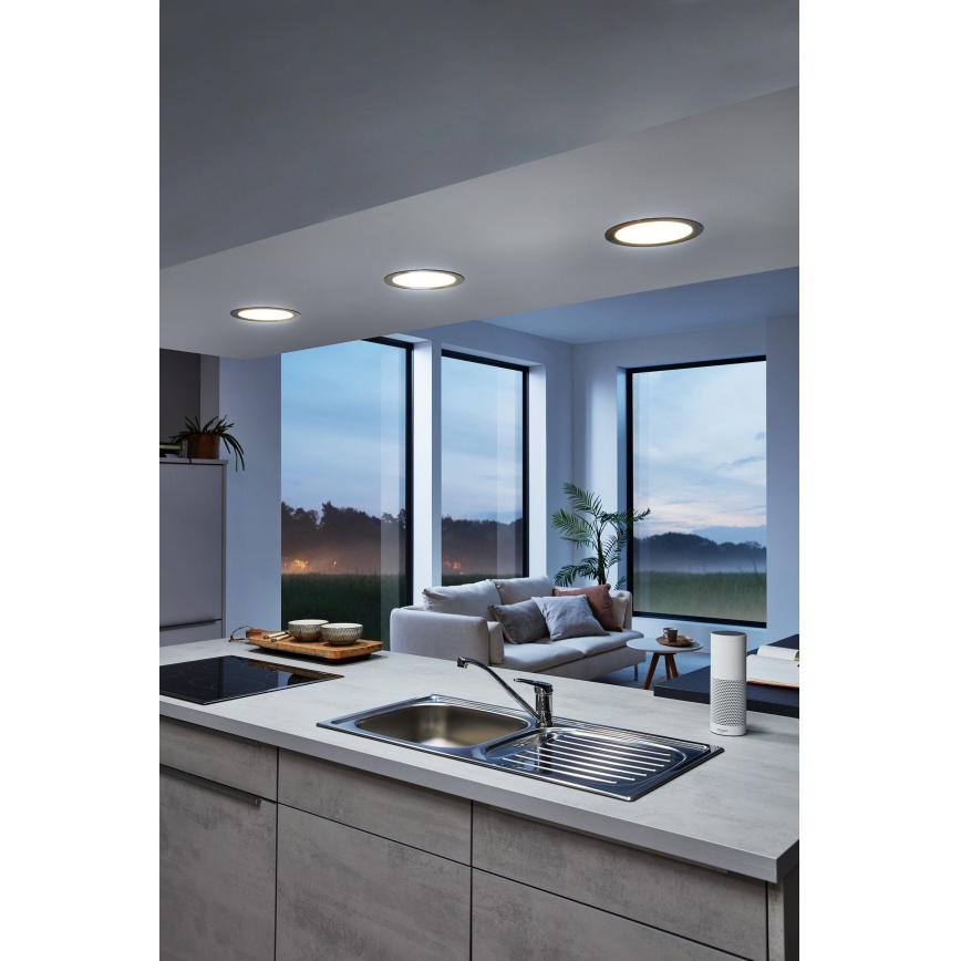 Eglo 33317 - LED RGBW prigušiva ugradna svetiljka FUEVA-C LED/15,6W/230V 2700-6500K prečnik 22,5 cm