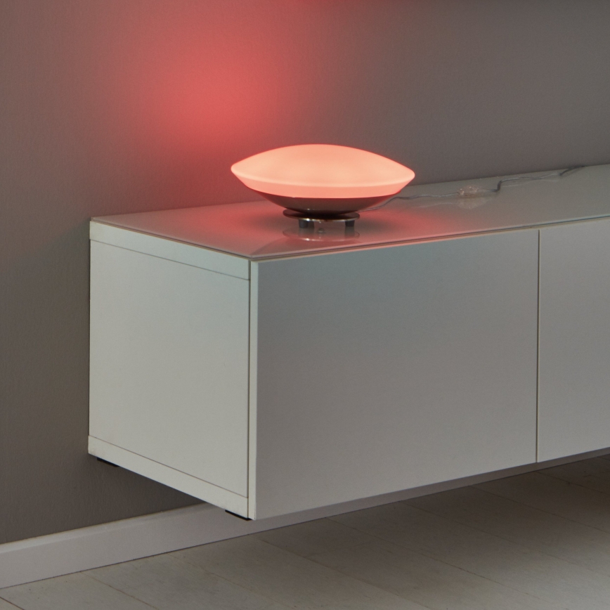 Eglo 33324 - LED RGBW prigušiva stona lampa FRATTINA-C LED/18W/230V mat hrom