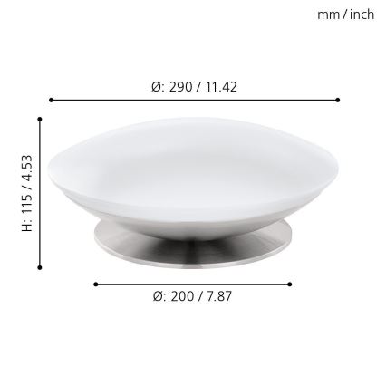 Eglo 33324 - LED RGBW prigušiva stona lampa FRATTINA-C LED/18W/230V mat hrom
