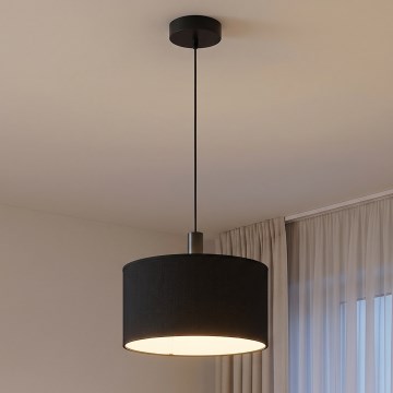 Eglo 33354 - Luster na sajli AMANI 1xE27/60W/230V, prečnik 38 cm, crna