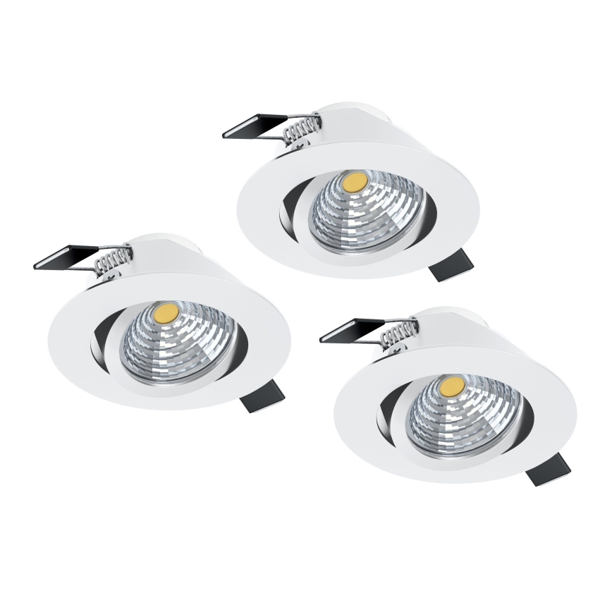 Eglo - Komplet 3x LED svetiljki sa prigušiva 3xLED/6W/230V, bela