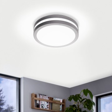 Eglo 33572 - LOCANA-C LED prigušiva stropna svetiljka za kupatilo LED/14W/230V IP44 srebrna