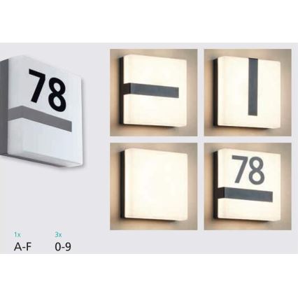 Eglo 33574 - LED prigušiva spoljašnja zidna svetiljka TORAZZA-C LED/14W/230V IP44