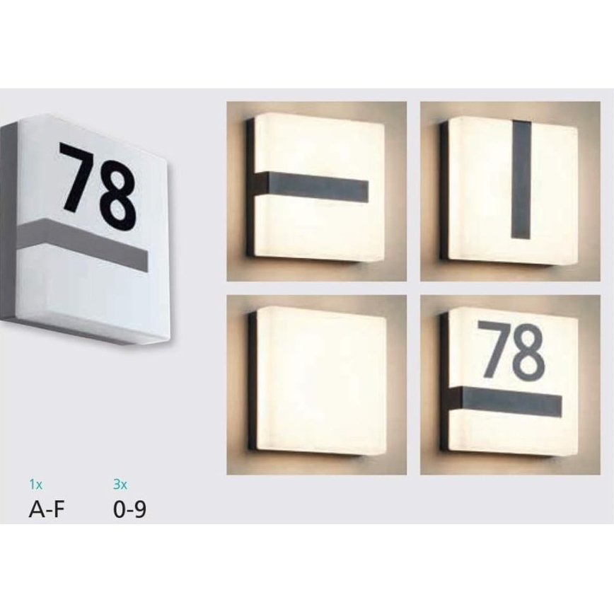 Eglo 33574 - LED prigušiva spoljašnja zidna svetiljka TORAZZA-C LED/14W/230V IP44