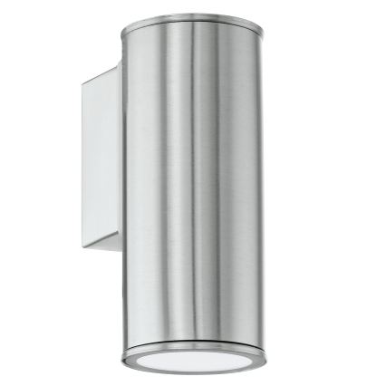 Eglo 33581 - LED RGBW prigušiva spoljna zidna lampa RIGA 1xGU10/5W/230V 2700-6500K IP44 mat hrom