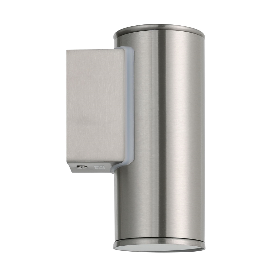 Eglo 33581 - LED RGBW prigušiva spoljna zidna lampa RIGA 1xGU10/5W/230V 2700-6500K IP44 mat hrom