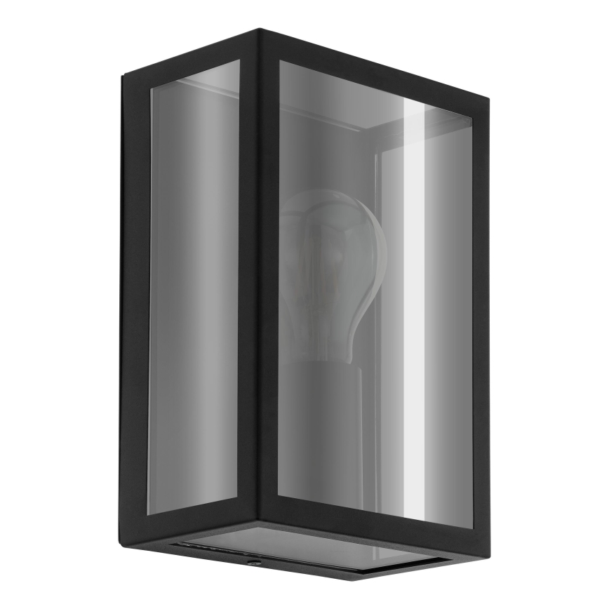 Eglo - Spoljno zidno svetlo 1xE27/60W/230V IP44 crno/zadimljeno