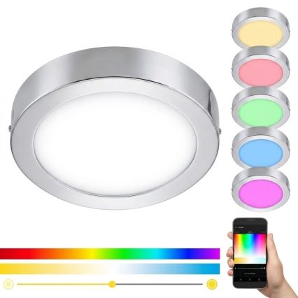 Eglo 33667 - LED RGBW prigušiva kupatilska stropna svetiljka FUEVA-C LED21W/230V prečnik 30 cm IP44