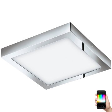 Eglo 33668-LED RGBW prigušiva koupelnové svítidlo FUEVA-C 21W/230V 2700-6500K 30x30cm IP44