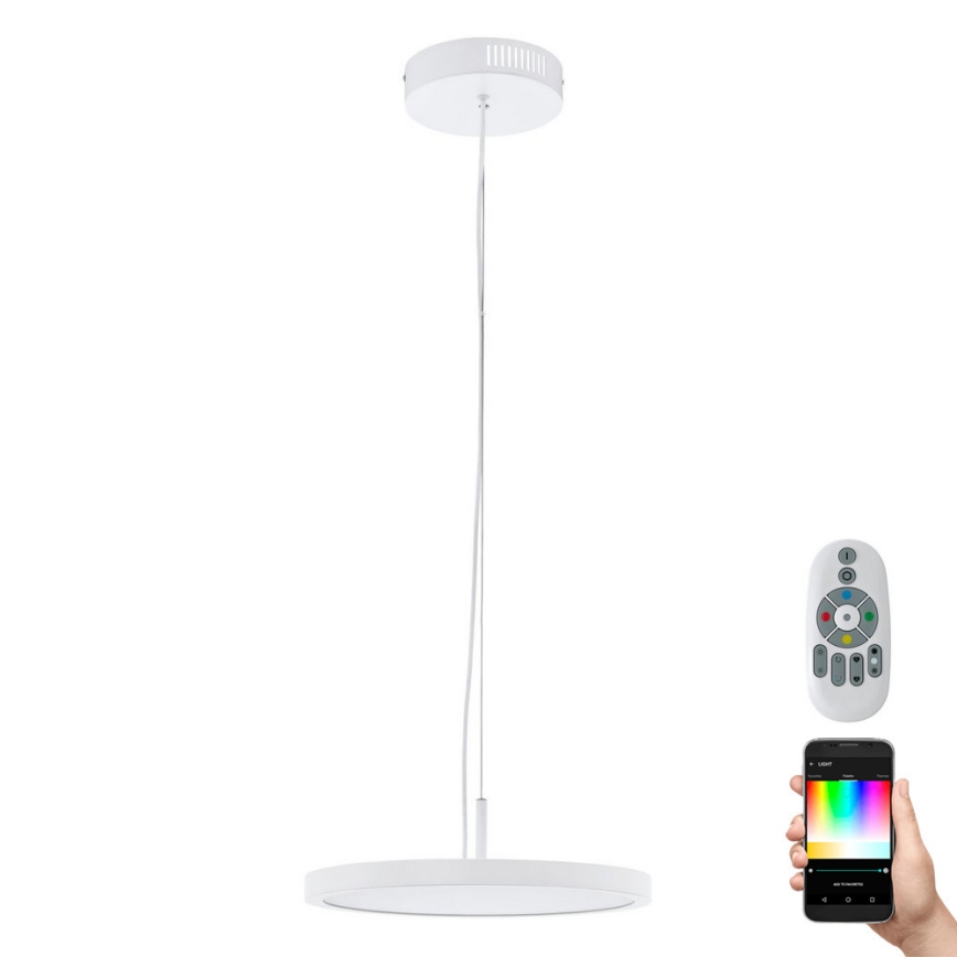 Eglo 33675 - LED RGBW prigušiva luster na sajli CERIGNOLA-C LED/21W/230V 2700-6500K + daljinski upravljač