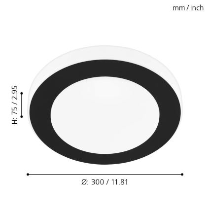 Eglo - LED plafonsko svetlo za kupatilo LED/11W/230V IP44