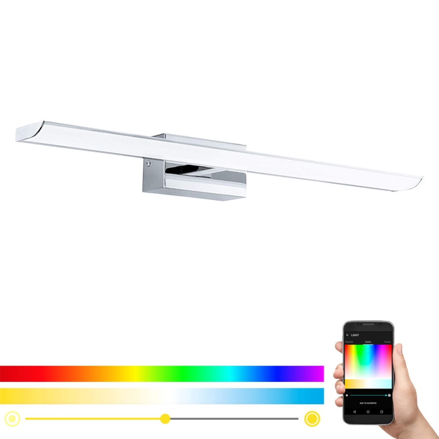 Eglo 33767 - LED RGBW prigušiva rasveta za kupatilsko ogledalo TABIANO-C LED/15,6W/230V 2700-6500K 60,5 cm IP44 + daljinski upravljač