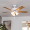Eglo 35076 - Plafonski ventilator LAS PALMAS 3xE27/40W/230V, braon
