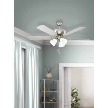 Eglo 35077 - Plafonski ventilator LAS PALMAS 3xE27/40W/230V mat hrom/siva