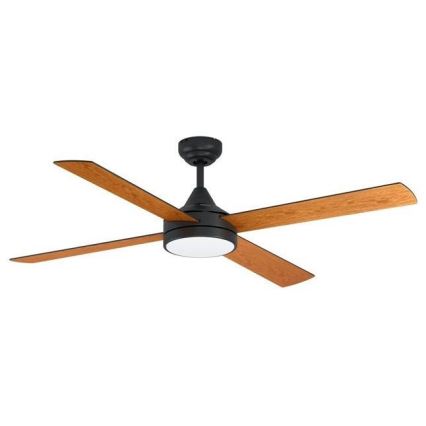Eglo - LED prigušiva plafonski ventilator LED/20W/230V + daljinski upravljač crni