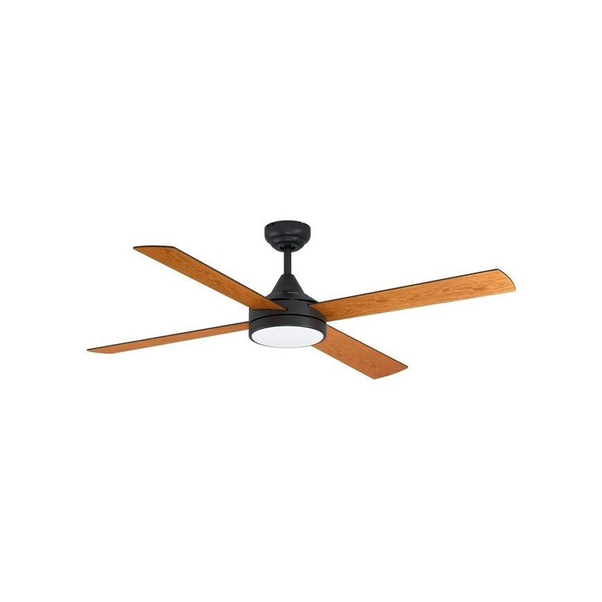 Eglo - LED prigušiva plafonski ventilator LED/20W/230V + daljinski upravljač crni