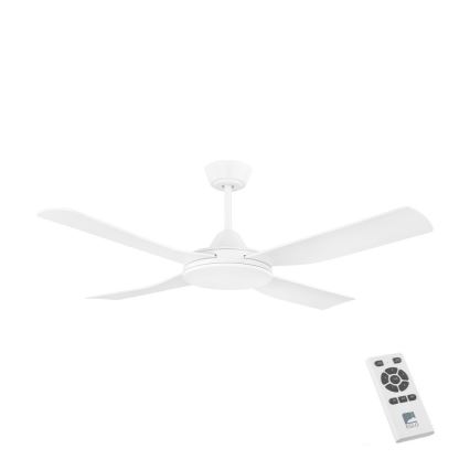 Eglo - Plafonski ventilator 52W/230V + daljinski upravljač, beo