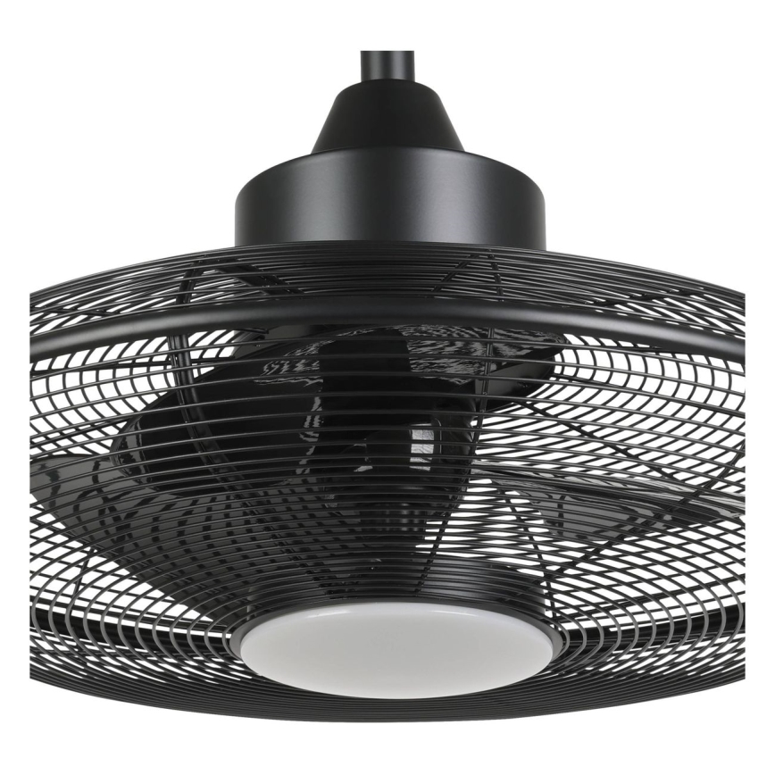 Eglo - LED plafonski ventilator LED/15W/230V 3000/4000/5000K prečnik 53 cm crna + daljinski upravljač