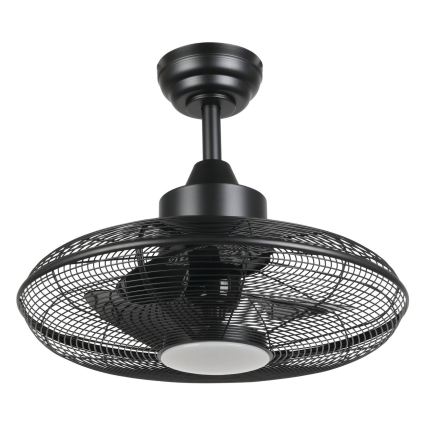 Eglo - LED plafonski ventilator 15 W, 230 V, 3000/4000/5000 K, prečnik 53 cm, crni, sa daljinskim upravljačem