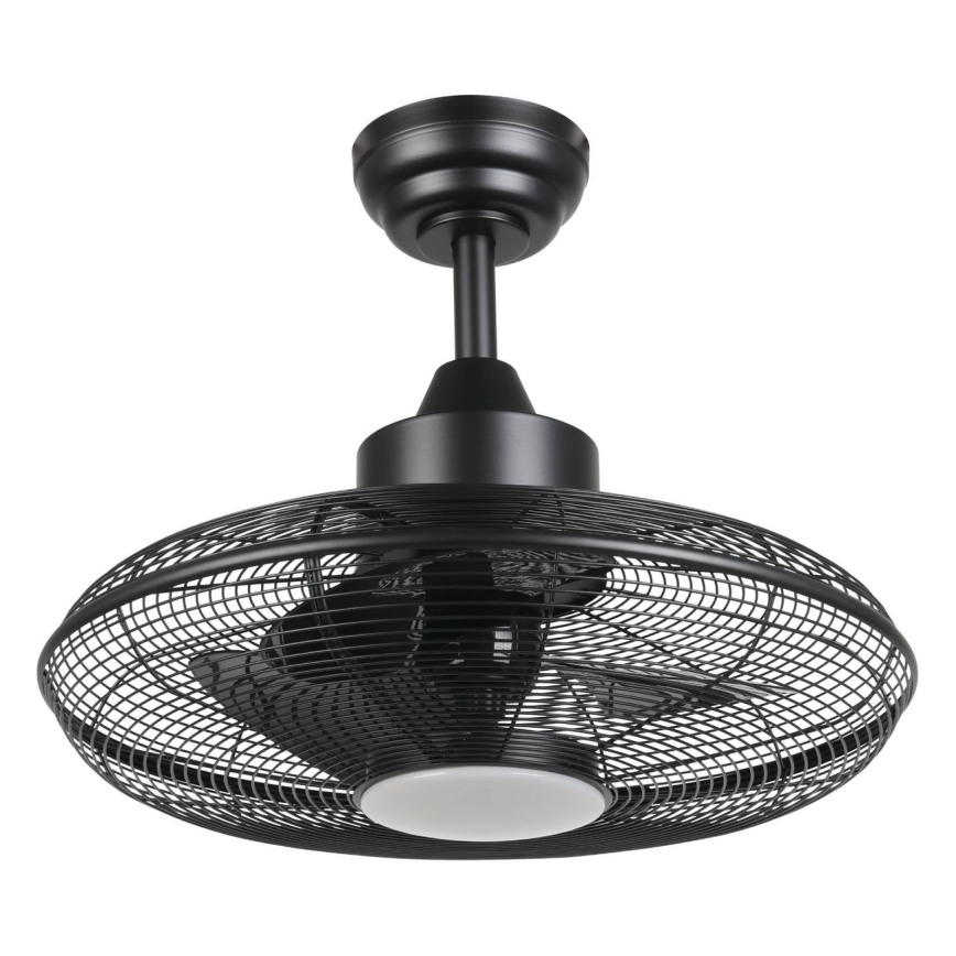 Eglo - LED plafonski ventilator 15 W, 230 V, 3000/4000/5000 K, prečnik 53 cm, crni, sa daljinskim upravljačem