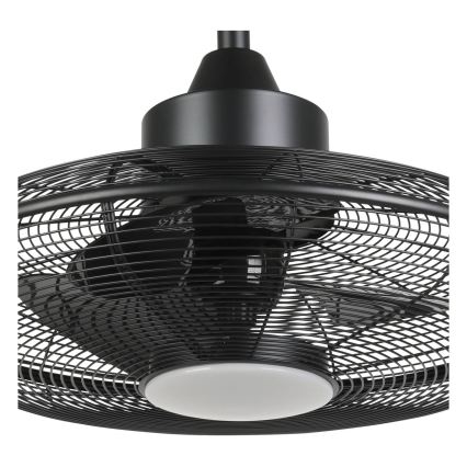 Eglo - LED plafonski ventilator 15 W, 230 V, 3000/4000/5000 K, prečnik 53 cm, crni, sa daljinskim upravljačem
