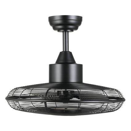 Eglo - LED plafonski ventilator 15 W, 230 V, 3000/4000/5000 K, prečnik 53 cm, crni, sa daljinskim upravljačem