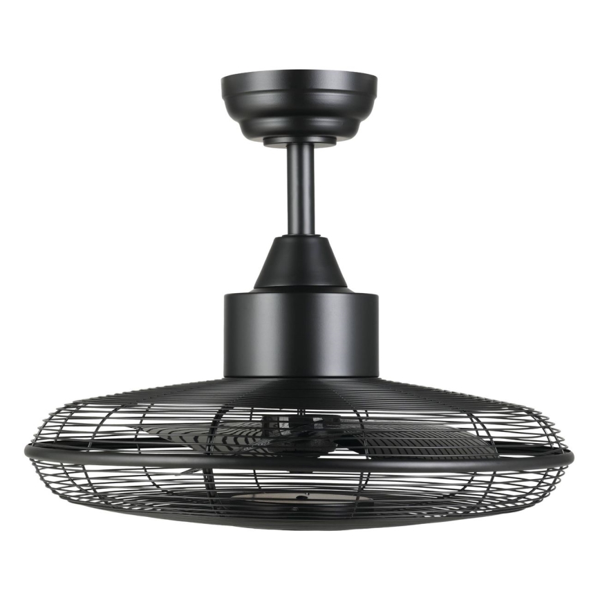 Eglo - LED plafonski ventilator 15 W, 230 V, 3000/4000/5000 K, prečnik 53 cm, crni, sa daljinskim upravljačem
