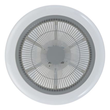 Eglo - LED prigušiva plafonski ventilator LED/25,5W/230V siva + daljinski upravljač