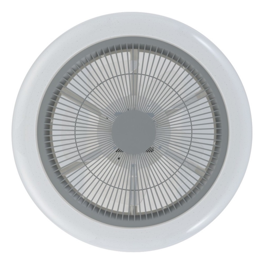 Eglo - LED prigušiva plafonski ventilator LED/25,5W/230V siva + daljinski upravljač