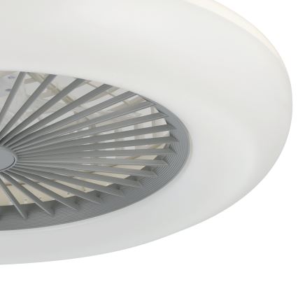 Eglo - LED prigušiva plafonski ventilator 3xLED/12,6W/230V 2700-6500K fi 55 cm siva + daljinski upravljač