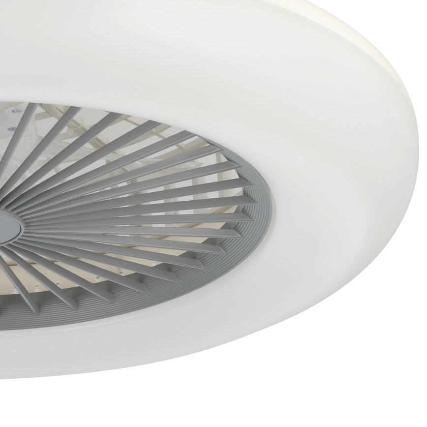 Eglo - LED prigušiva plafonski ventilator 3xLED/12,6W/230V 2700-6500K fi 55 cm siva + daljinski upravljač