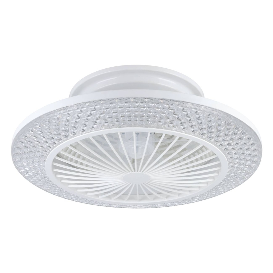 Eglo - LED prigušiva stropni ventilator 3xLED/12,6W/230V 2700-6500K prečnik 55 cm bela + daljinski upravljač