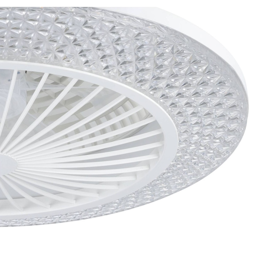 Eglo - LED prigušiva stropni ventilator 3xLED/12,6W/230V 2700-6500K prečnik 55 cm bela + daljinski upravljač