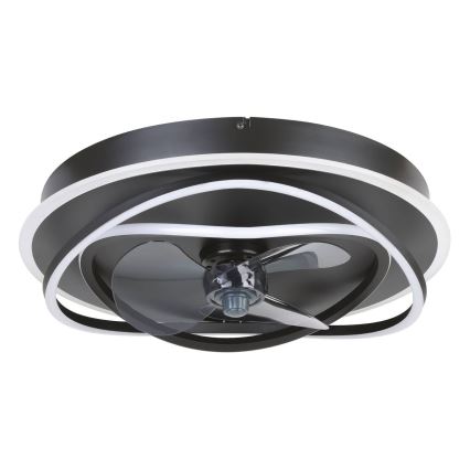 Eglo - LED prigušiva plafonski ventilator 4xLED/9W/230V 2700-6500K preč. 50 cm crna + daljinski upravljač