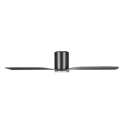 Eglo - LED plafonski ventilator (prigušiva), 17W/230V, 3000/4000/5000K, prečnik 132 cm, crn, sa daljinskim upravljačem