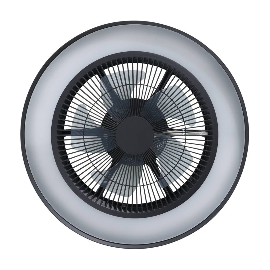 Eglo - LED RGBW prigušiva plafonski ventilator 3xLED/8,5W/230V+LED/6W 2700-6500K prečnik 48 cm crna + daljinski upravljač