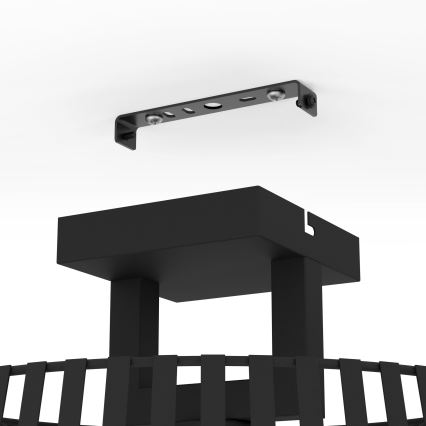 Eglo - Plafonsko svetlo 1xE27/40W/230V crna