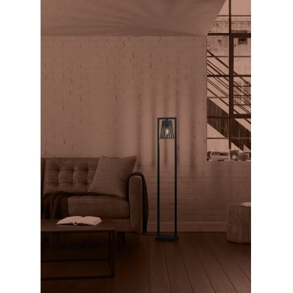 Eglo - Stojeća lampa 1xE27/40W/230V crna