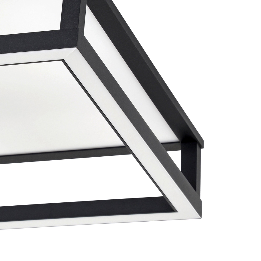 Eglo - LED prigušiva plafonska svetiljka LED/29,4W/230V 2700-6500K crna + daljinski upravljač