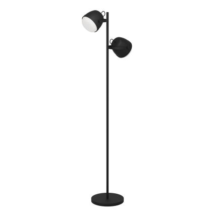Eglo - Podna lampa 2xE27/28W/230V crna