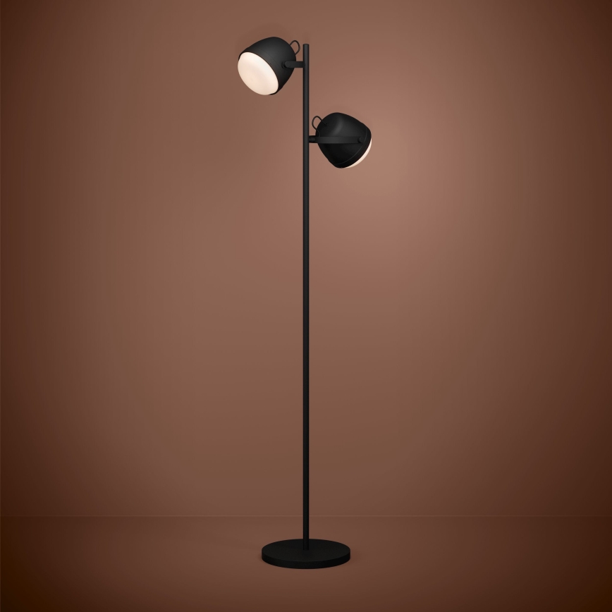 Eglo - Podna lampa 2xE27/28W/230V crna