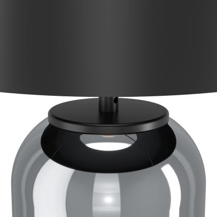 Eglo - Stona lampa 1xE27/40W/230V crna/zadimljena