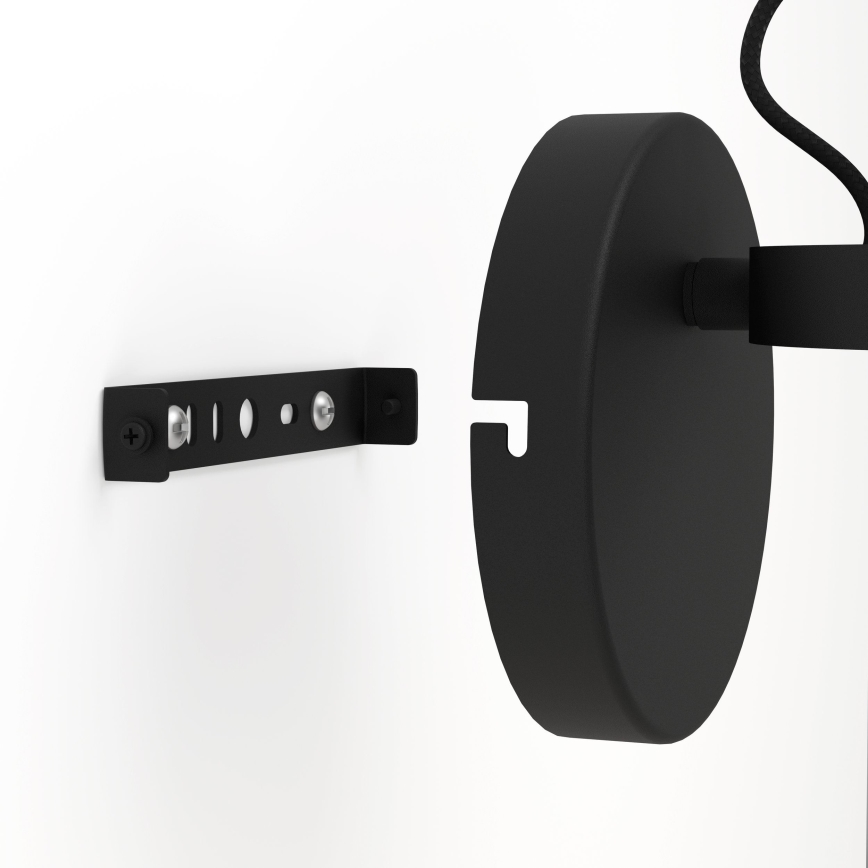 Eglo - Crno zidno svetilo 1xE27/28W/230V