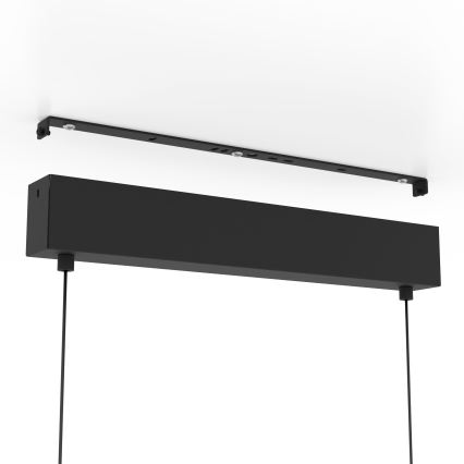 Eglo - LED luster na sajli, prigušiva, 2xLED/12,5W/230V + LED/15,5W 3000K, crne boje