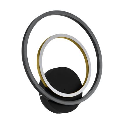 Eglo - LED zidno svetlo LED/12W/230V 3000K + 4xLED/2,1W 3000K crno