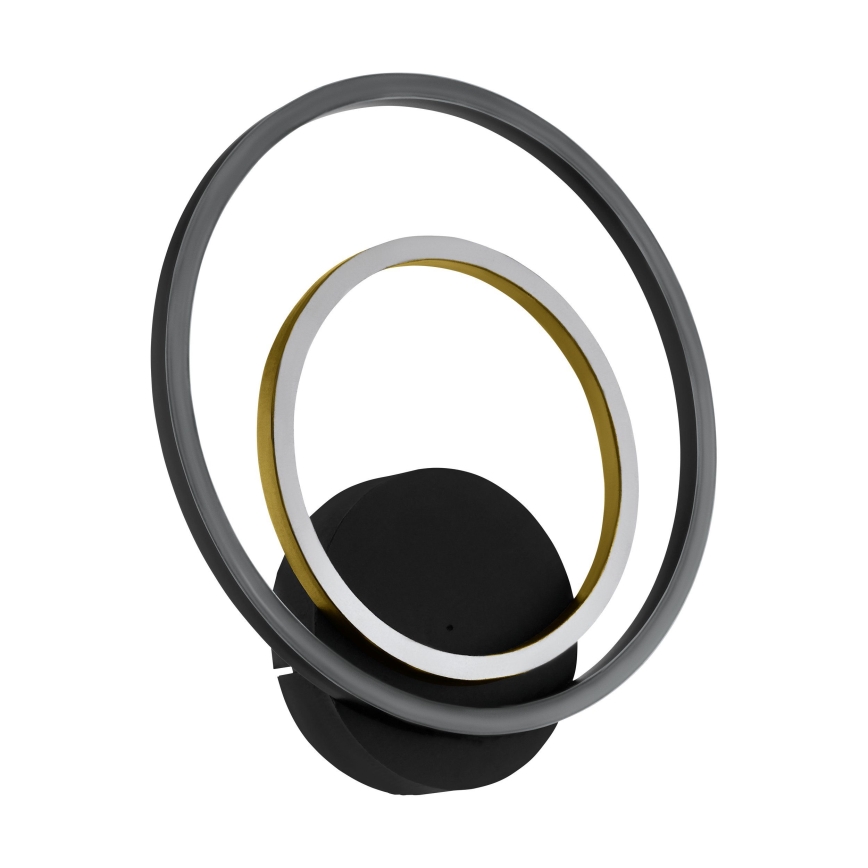 Eglo - LED zidno svetlo LED/12W/230V 3000K + 4xLED/2,1W 3000K crno