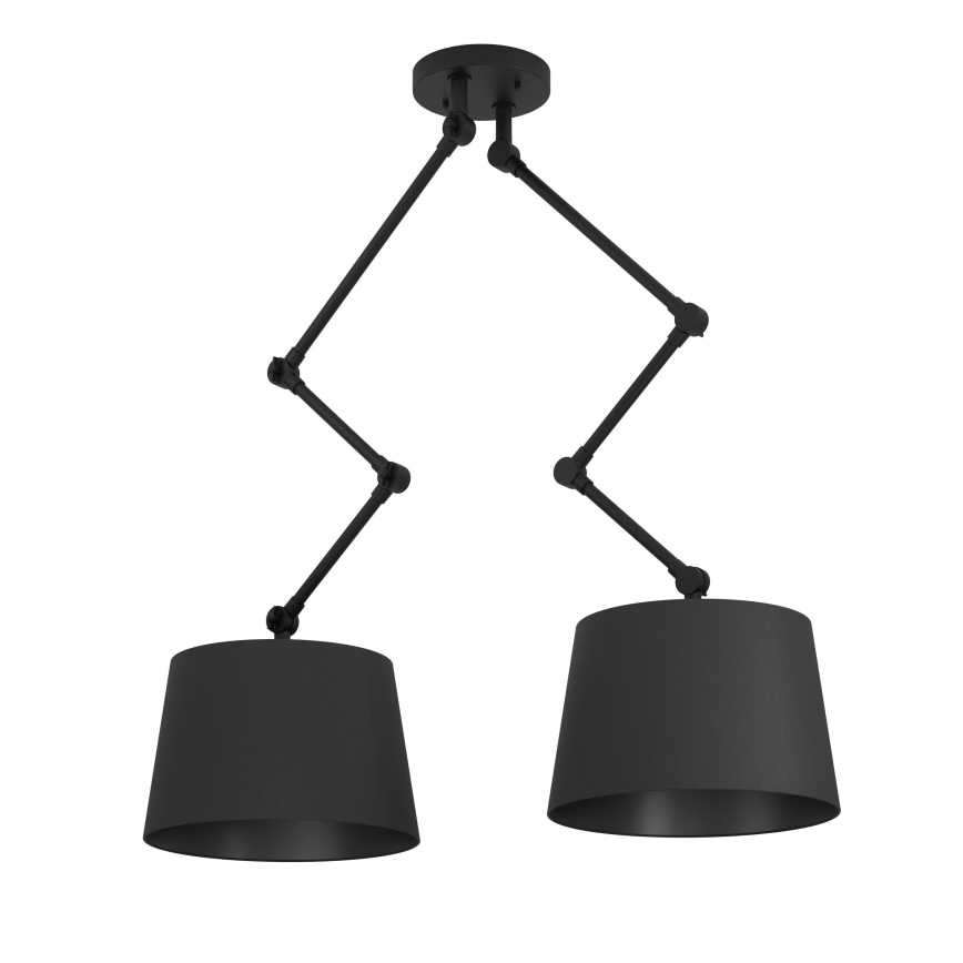 Eglo - Luster na šipci 2xE27/40W/230V crni