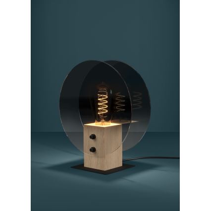 Eglo - Luster na sajli 1xE27/40W/230V zadimljeno