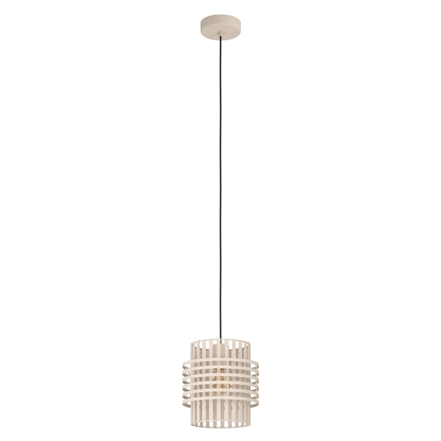 Eglo - Luster na sajli 1xE27/40W/230V, prečnik 21 cm, krem
